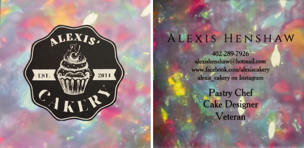 Alexis Cakery veteran owned pastry chef and cake designer San Diego Country Estates Ramona CA