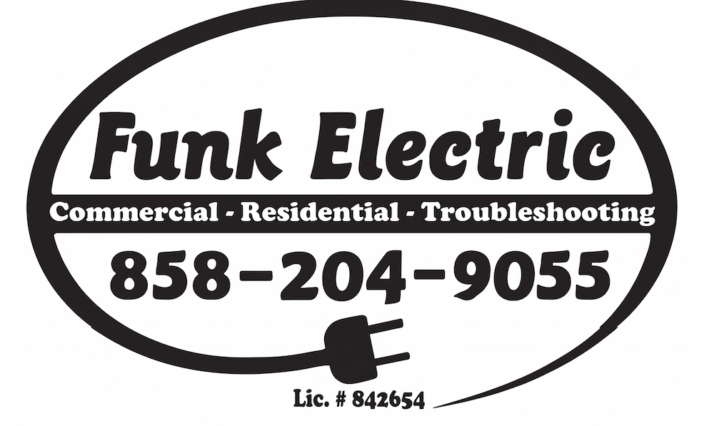 Funk Electric licensed electrician commercial residential and troubleshooting San Diego Country Estates Ramona CA
