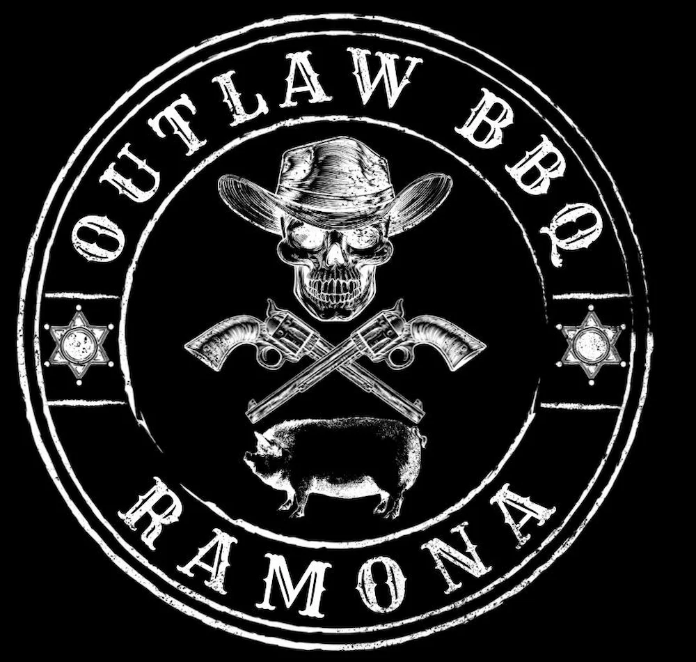 Outlaw BBQ Ramona logo, The Best Barbeque In Ramona CA with events and catering available