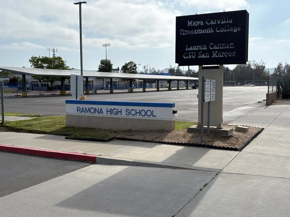 Ramona High School Bulldogs serving San Diego Country Estates students Ramona CA 92065