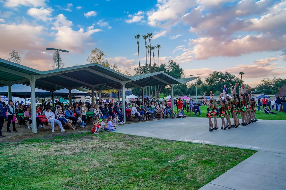 Holiday concert at Ramona Oaks Park, one of the community events held throughout the year in San Diego Country Estates