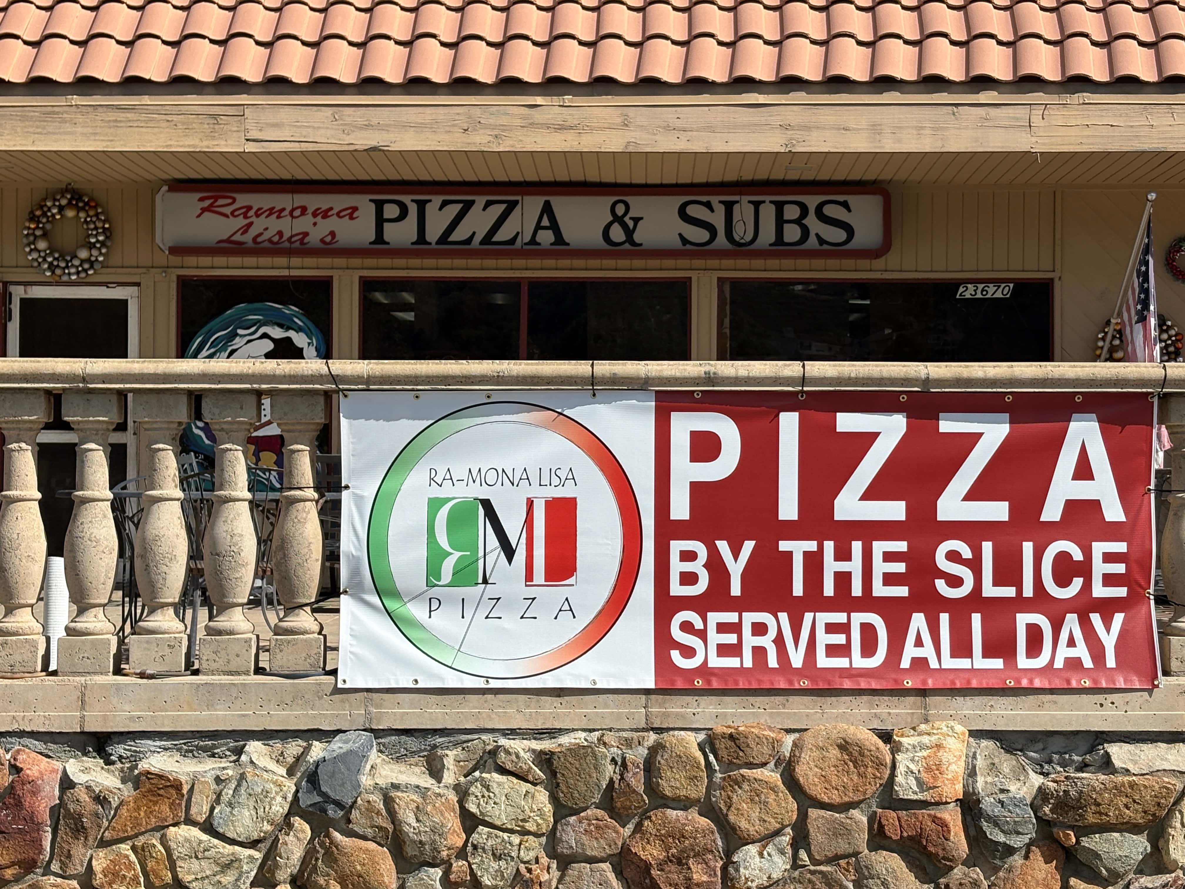 Ramona Lisas Pizza and Subs restaurant San Diego Country Estates
