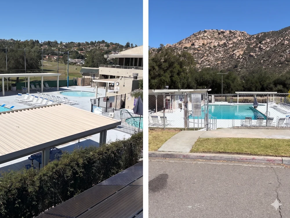 Two community pools San Vicente Pool and Ramona Oaks Pool San Diego Country Estates Ramona CA